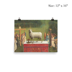 The Ghent Altarpiece - Adoration of the Mystic Lamb poster 3