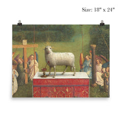 The Ghent Altarpiece - Adoration of the Mystic Lamb poster 5
