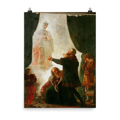 The Ghost of Barbara Radziwiłł - Weiße Frauen, Elven-Like Spirits poster on a plain backdrop in size 8"x10".