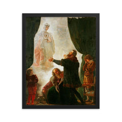 The Ghost of Barbara Radziwill by Wojciech Gerson framed print on a plain backdrop in size 16"x20".