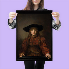 The Girl in a Picture Frame by Rembrandt, 1641 poster 3