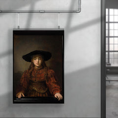 The Girl in a Picture Frame by Rembrandt, 1641 poster 4