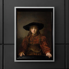 The Girl in a Picture Frame by Rembrandt, 1641 poster 5