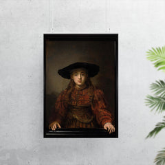 The Girl in a Picture Frame by Rembrandt, 1641 poster 7