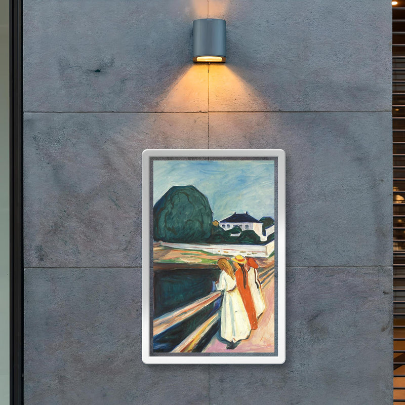 The Girls on the Bridge by Edvard Munch poster 2