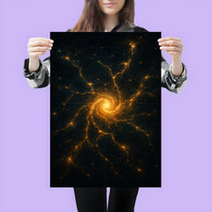 The Great Attractor as scientific sublime map poster 3