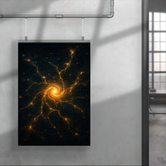The Great Attractor as scientific sublime map poster 4
