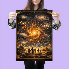 The Great Attractor cosmic pilgrimage map poster 3