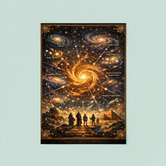 The Great Attractor cosmic pilgrimage map poster 8