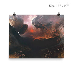 The Great Day of His Wrath by John Martin poster 2