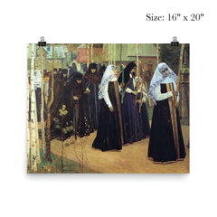 The Great Taking of the Veil by Mikhail Nesterov poster 2