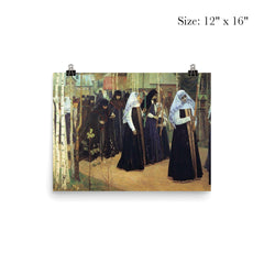 The Great Taking of the Veil by Mikhail Nesterov poster 3