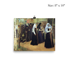The Great Taking of the Veil by Mikhail Nesterov poster 4