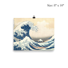 The Great Wave off Kanagawa poster mockup 4
