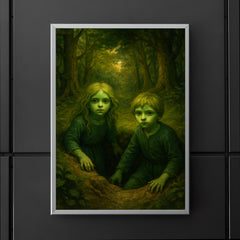 The Green Children of Woolpit emerging from forest pit poster 5