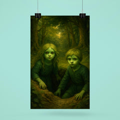 The Green Children of Woolpit emerging from forest pit poster 6