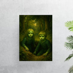 The Green Children of Woolpit emerging from forest pit poster 7
