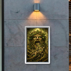 The Green Man swallowing cathedral vines poster 2