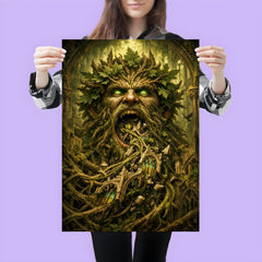 The Green Man swallowing cathedral vines poster 3