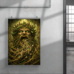The Green Man swallowing cathedral vines poster 4