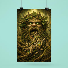 The Green Man swallowing cathedral vines poster 6