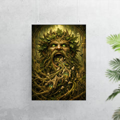 The Green Man swallowing cathedral vines poster 7