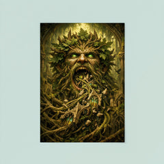 The Green Man swallowing cathedral vines poster 8