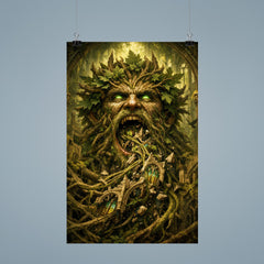 The Green Man swallowing cathedral vines poster 9