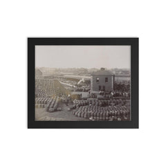 The Guinness Brewery in Dublin, 1910 framed print on a plain backdrop in size 8"x10".