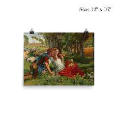 The Hireling Shepherd by William Holman Hunt, 1851 poster 3