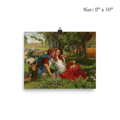 The Hireling Shepherd by William Holman Hunt, 1851 poster 4