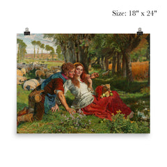 The Hireling Shepherd by William Holman Hunt, 1851 poster 5