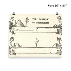 The Horrors of Bolshevism - British Postcard, ca. 1919 poster 2