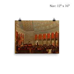 The House of Representatives by Samuel F B Morse, 1822 poster 3