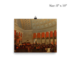 The House of Representatives by Samuel F B Morse, 1822 poster 4