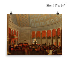 The House of Representatives by Samuel F B Morse, 1822 poster 5