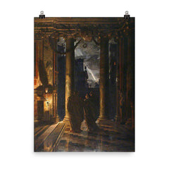 The Ides of March by Edward John Poynter, 1883 poster on a plain backdrop in size 8"x10".