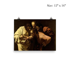 The Incredulity of Saint Thomas by Caravaggio, 1602 poster 3