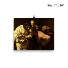 The Incredulity of Saint Thomas by Caravaggio, 1602 poster 4