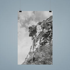 The jagged profile of The Old Man of The Mountain, the New Hampshire state symbol - Franconia, New Hampshire, 1901 poster 9