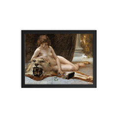 The Jewel Case by Guillaume Seignac framed print on a plain backdrop in size 12"x16".