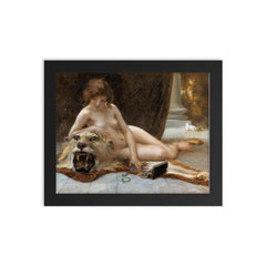 The Jewel Case by Guillaume Seignac framed print on a plain backdrop in size 8"x10".