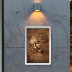 The Lady with Dishevelled Hair - La Scapigliata by Leonardo da Vinci poster 2