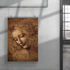 The Lady with Dishevelled Hair - La Scapigliata by Leonardo da Vinci poster 4