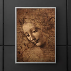 The Lady with Dishevelled Hair - La Scapigliata by Leonardo da Vinci poster 5