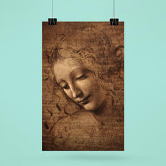 The Lady with Dishevelled Hair - La Scapigliata by Leonardo da Vinci poster 6