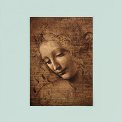 The Lady with Dishevelled Hair - La Scapigliata by Leonardo da Vinci poster 8