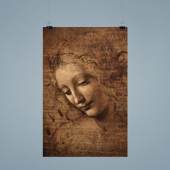 The Lady with Dishevelled Hair - La Scapigliata by Leonardo da Vinci poster 9