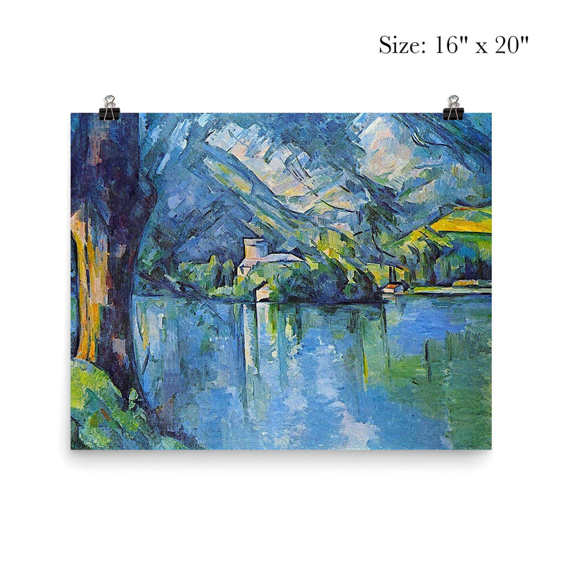 The Lake of Annecy by Paul Cezanne poster 2