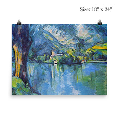 The Lake of Annecy by Paul Cezanne poster 5